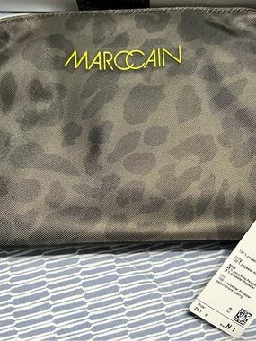 Marc Cain Shoulder Bag with Olive-Green Strap Accent